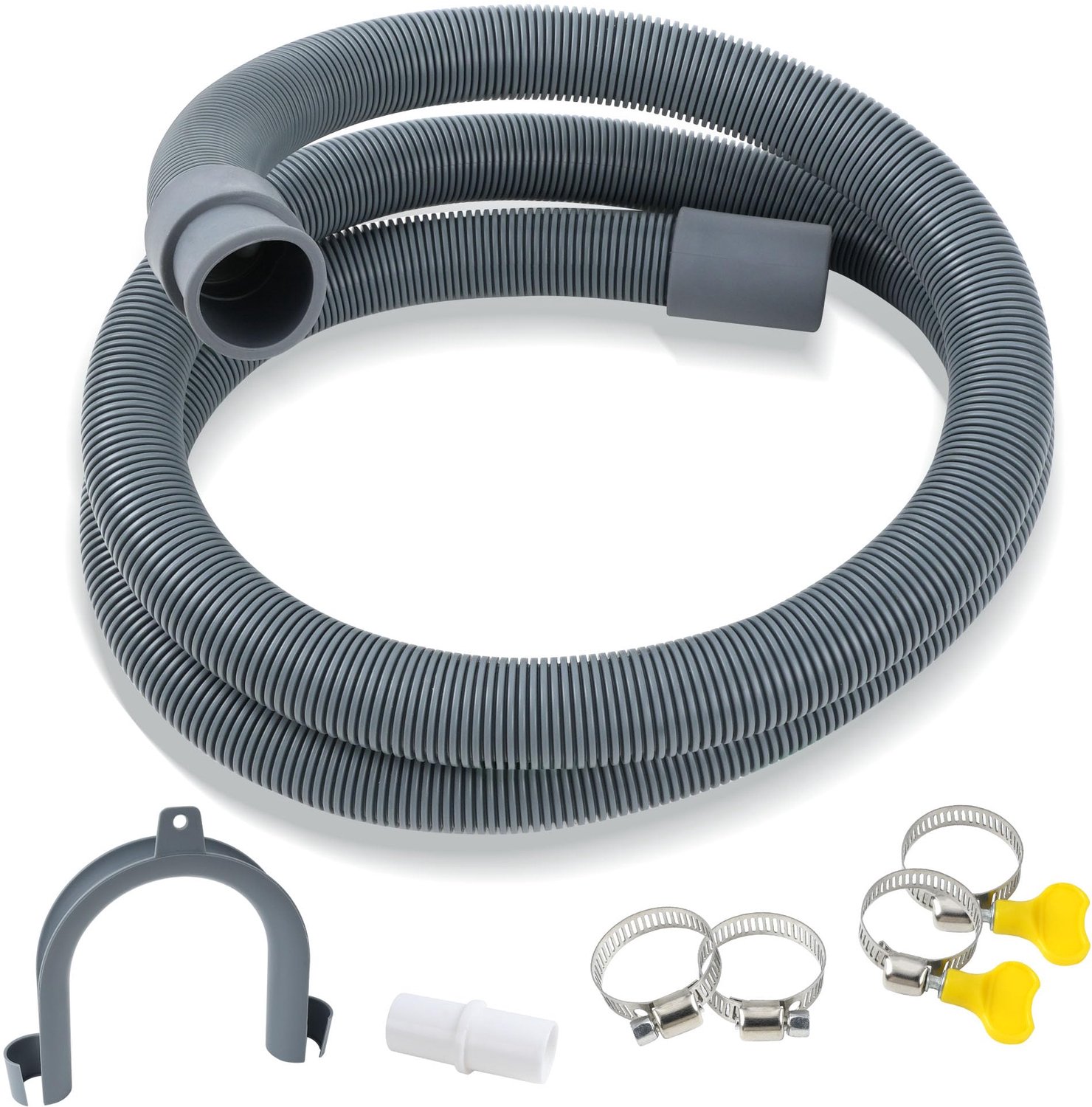Afvoerslangverlenging voor Wasmachine - 1,5 m met U-bochtadapter