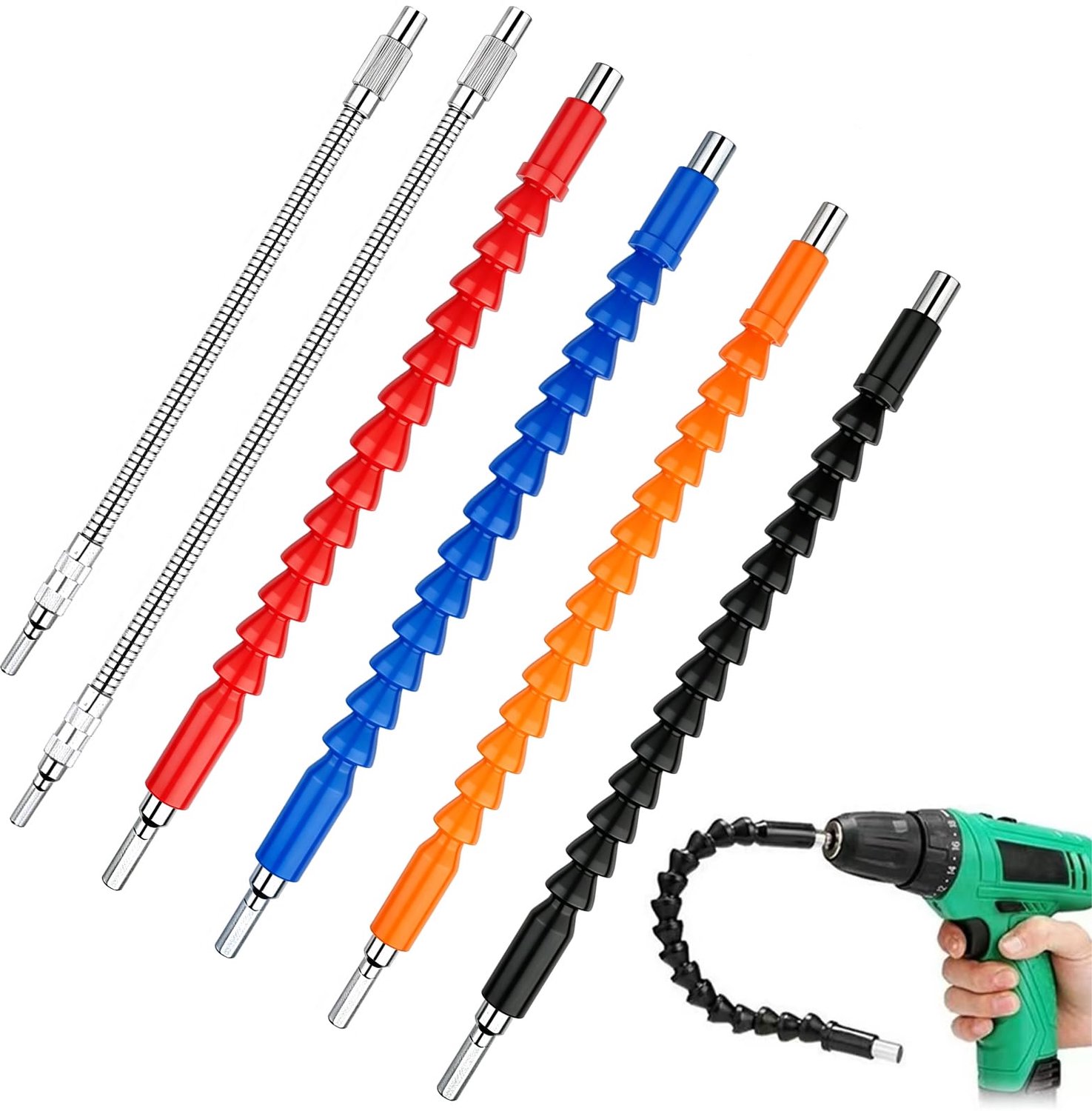 Flexibele Boorschacht van 1/4 Inch voor Accuschroevendraaiers