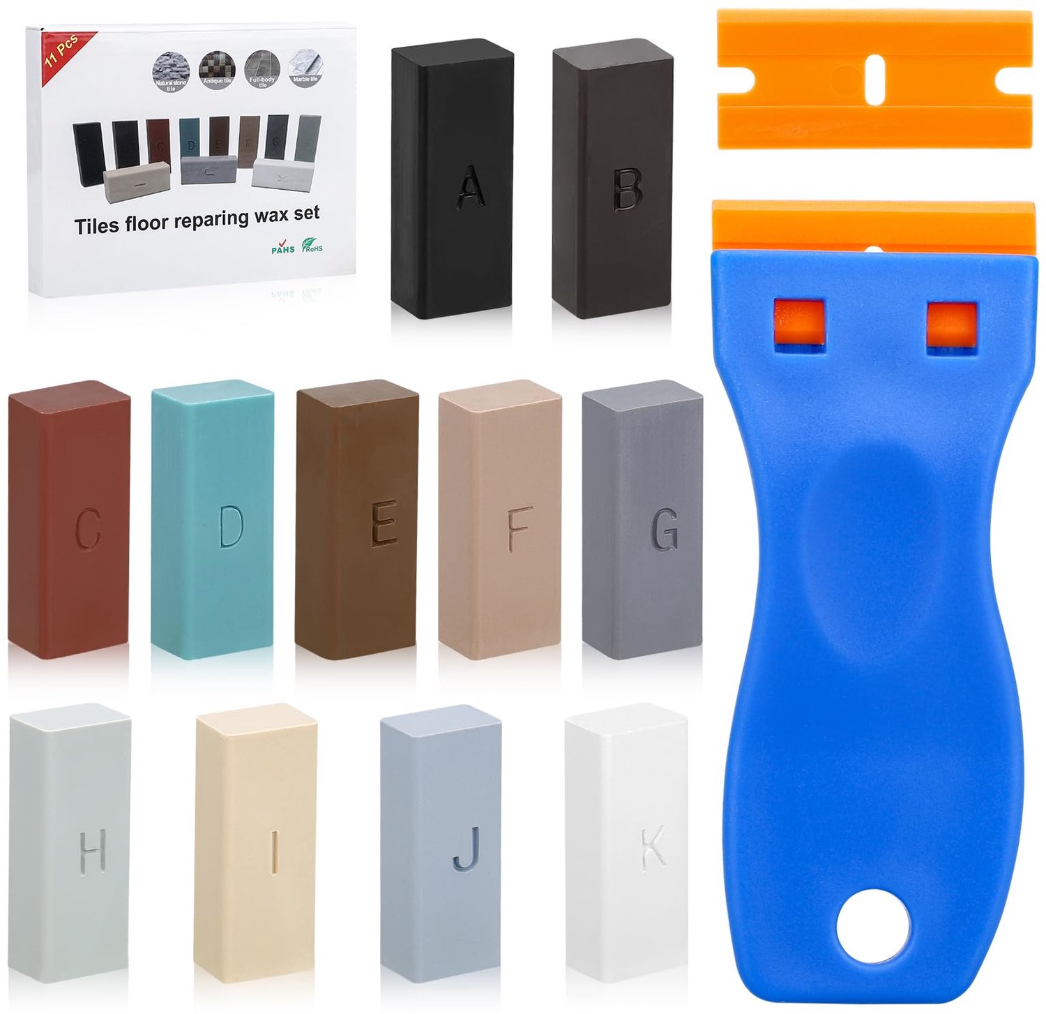 Tegel Reparatie Kit met 11 Kleuren