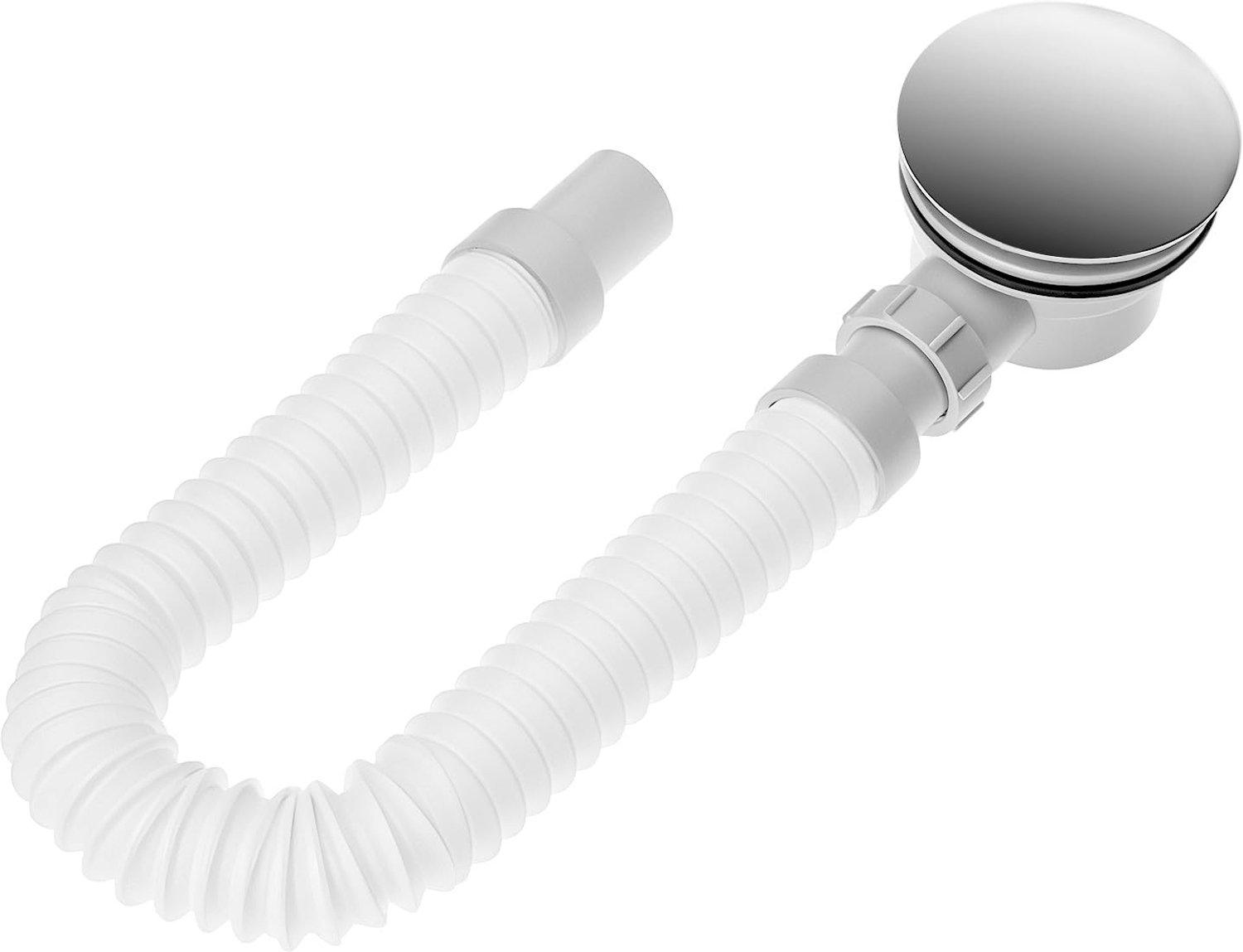 Douchebak Afvoer Set - 90 mm - Met Chroom Deksel