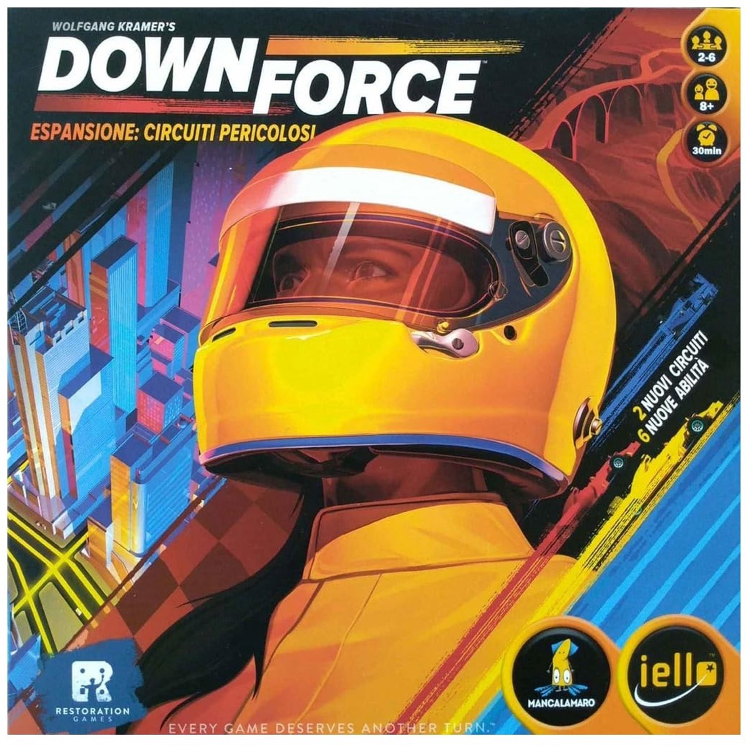 Uitbreiding voor Downforce - Nieuwe circuits en racer powers