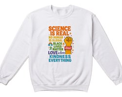LGBT Sweater – SCIENCE IS REAL – Kindness Outfit – Unisex Sweater voor Dames & Heren – Origineel Cadeau