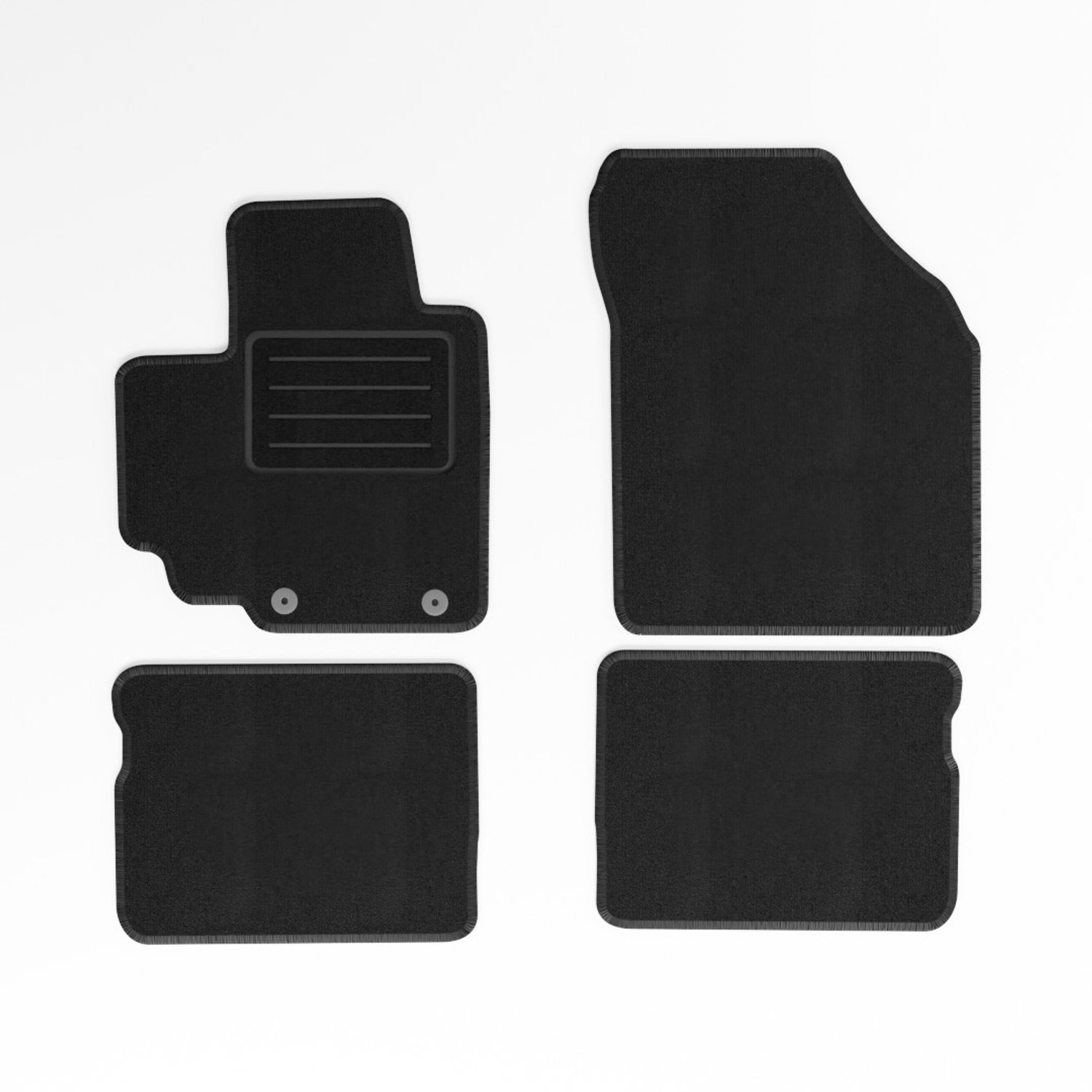 Mats4all | Naaldvilt automatten passend voor Suzuki Celerio 2015-> | Antislip | Met versterking | 4-delig | Automatten | Mattenset