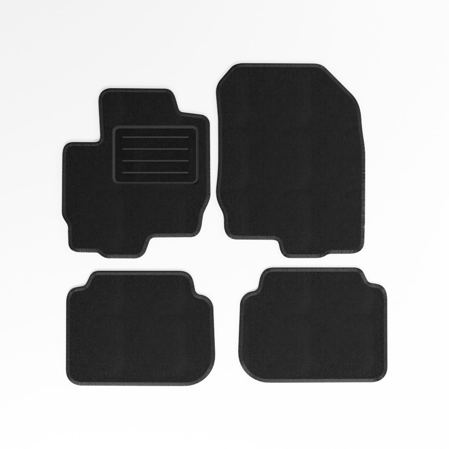 Mats4all | Naaldvilt automatten passend voor Mitsubishi Colt 5-deurs 2004-2008 | Antislip | Met versterking | 4-delig | Automatten | Mattenset
