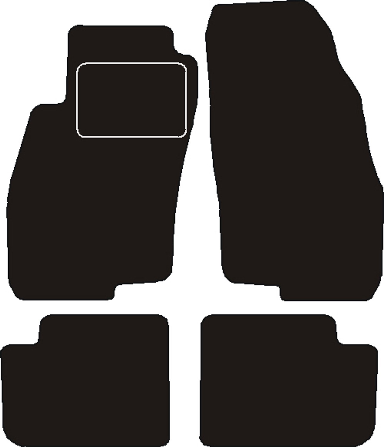 Mats4all | Naaldvilt automatten passend voor Fiat Grande Punto 2005-2008 | Antislip | Met versterking | 4-delig | Automatten | Mattenset