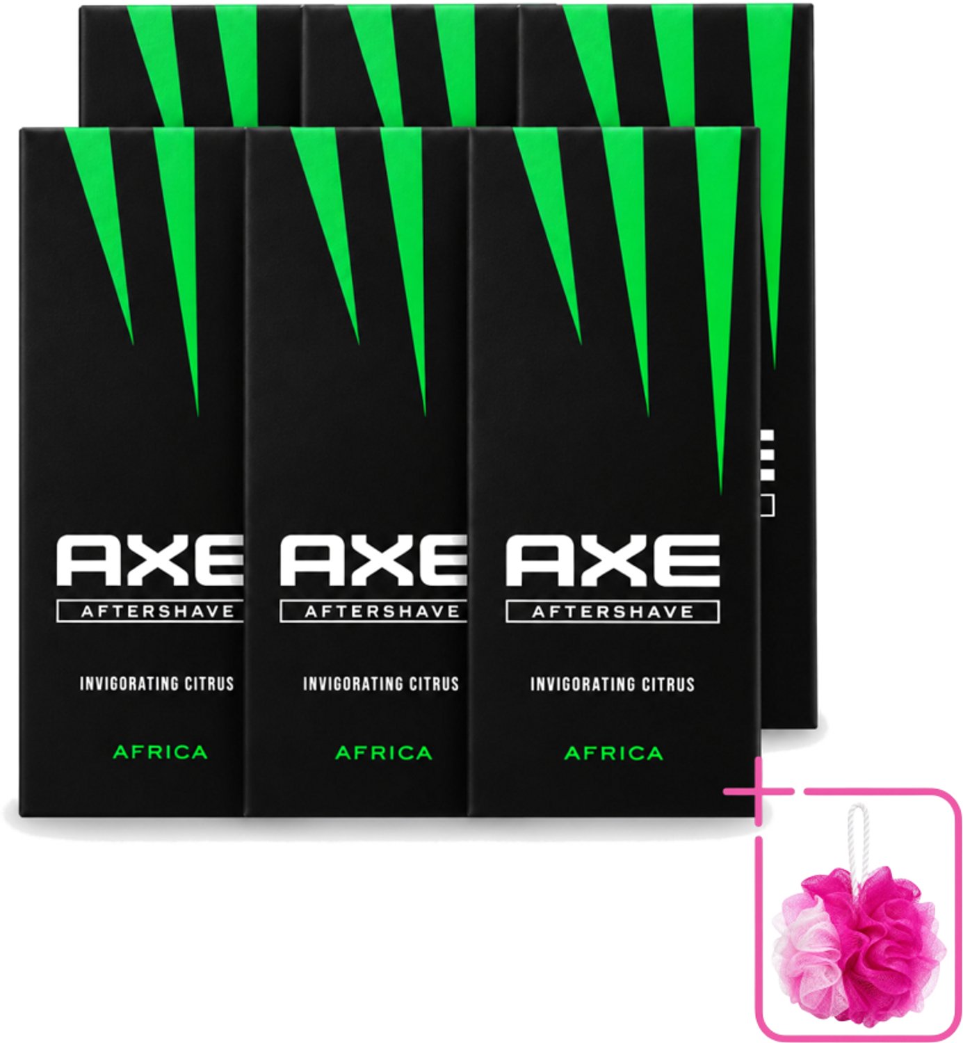 6 x Axe – Aftershave – Africa – 100 ml - Bulkverpakking - Aftershave africa - Douchemop - Aftershave