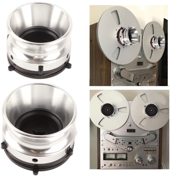 NAB-naafadapters - 10in Reel to Reel Tape Opener - Hoogwaardige Aluminium Legering - Zilver - Onderdeel voor Studer en Akai - Geschikt vo... — afbeelding 2
