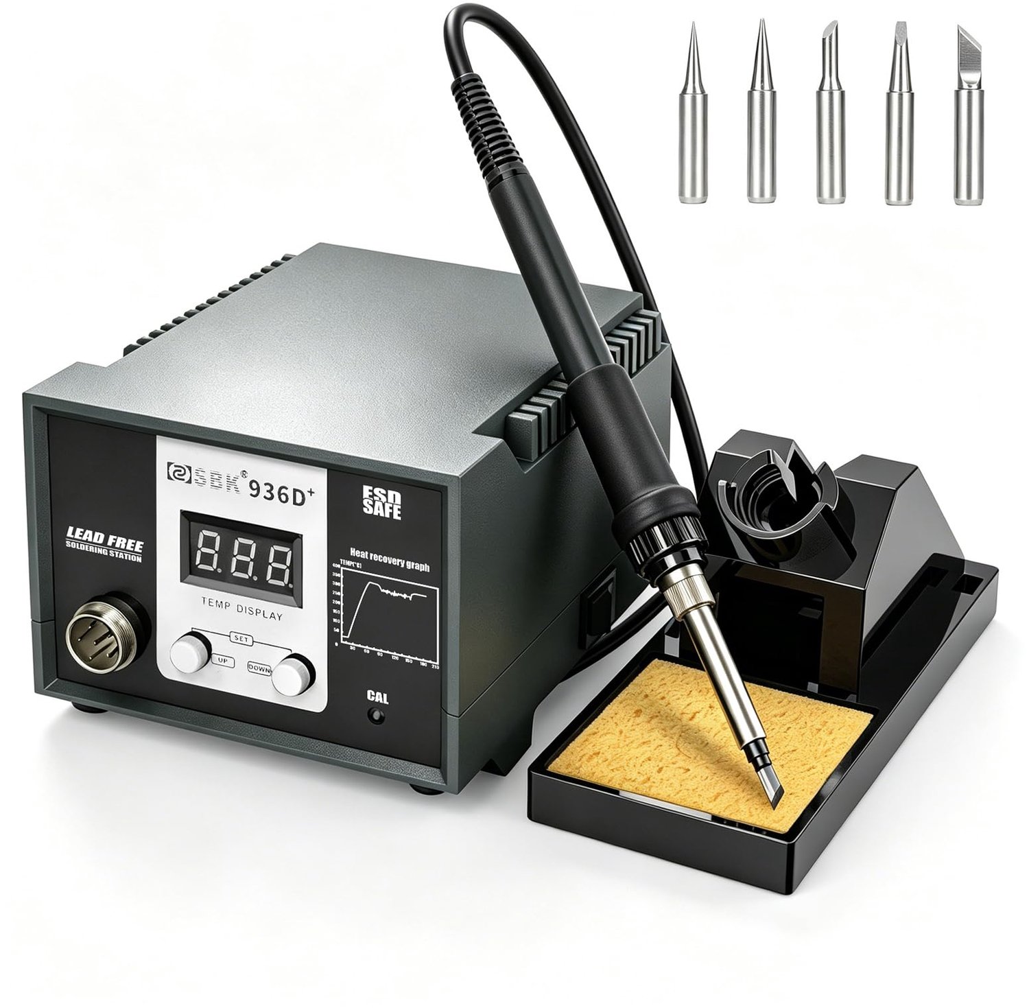 Soldeerstation 60 W - Instelbare temperatuur 200 °C - 480 °C