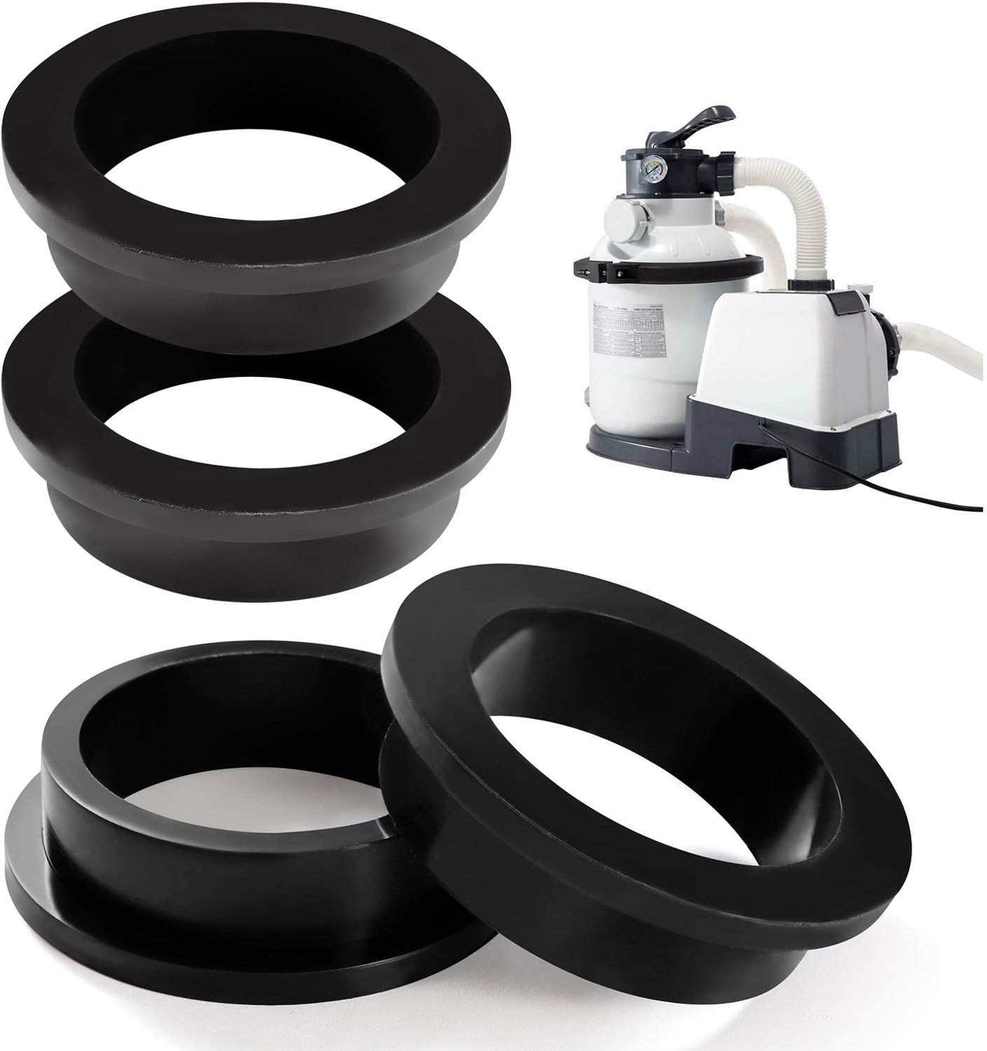Set van 4 L-vormige O-Ringen voor Zwembaden