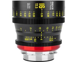 16mm T2.5 Volle Frame Handmatige Focus Cinema Lens voor Canon Cinema Camera's