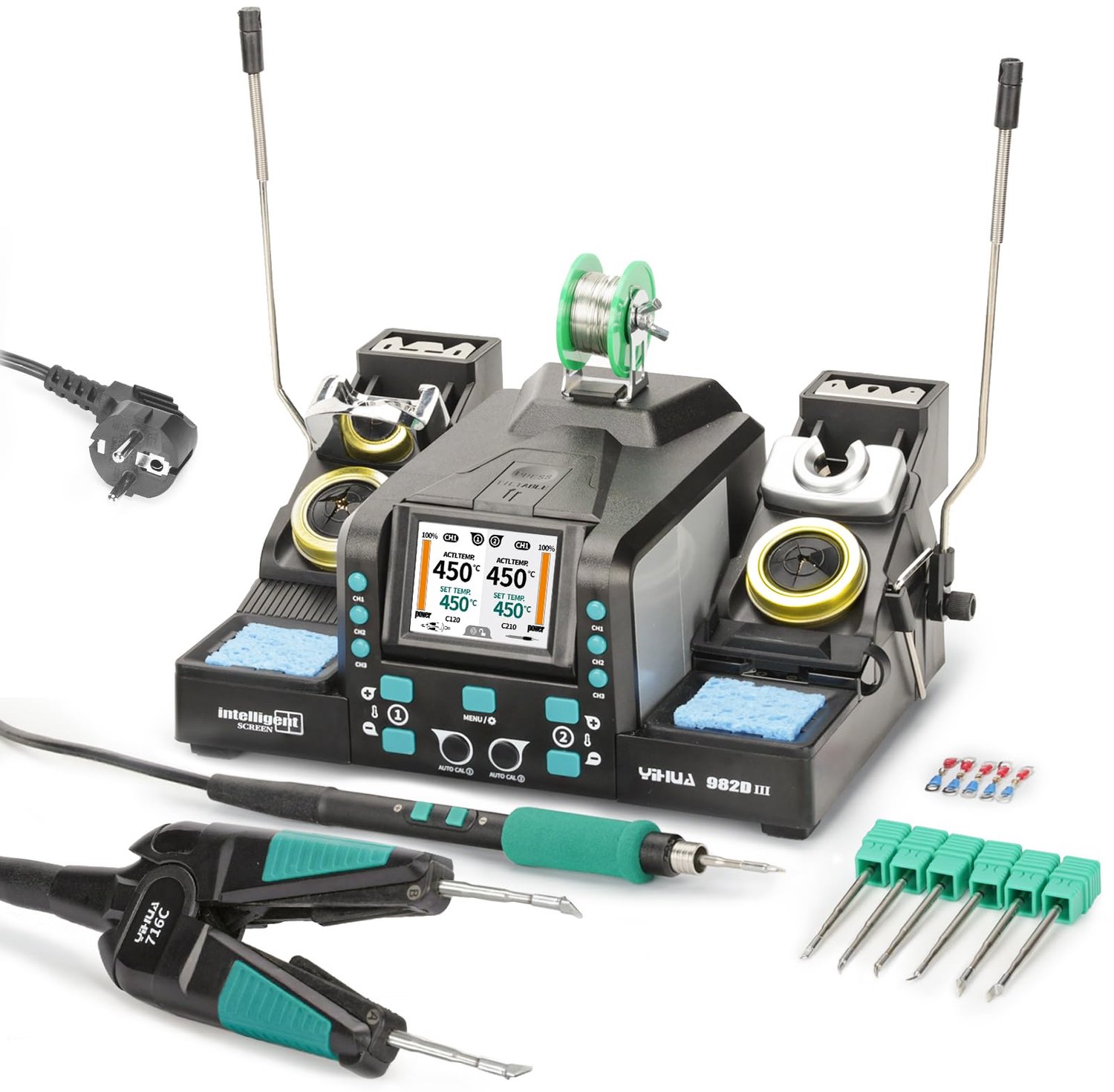2-in-1 Precisie Solderingsstation met Hittepennen