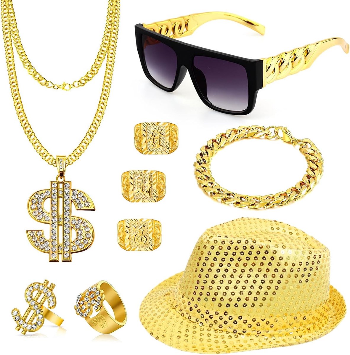 80s en 90s Kostuum Accessoires voor Mannen - Feestoutfit voor Carnaval en Themafeesten