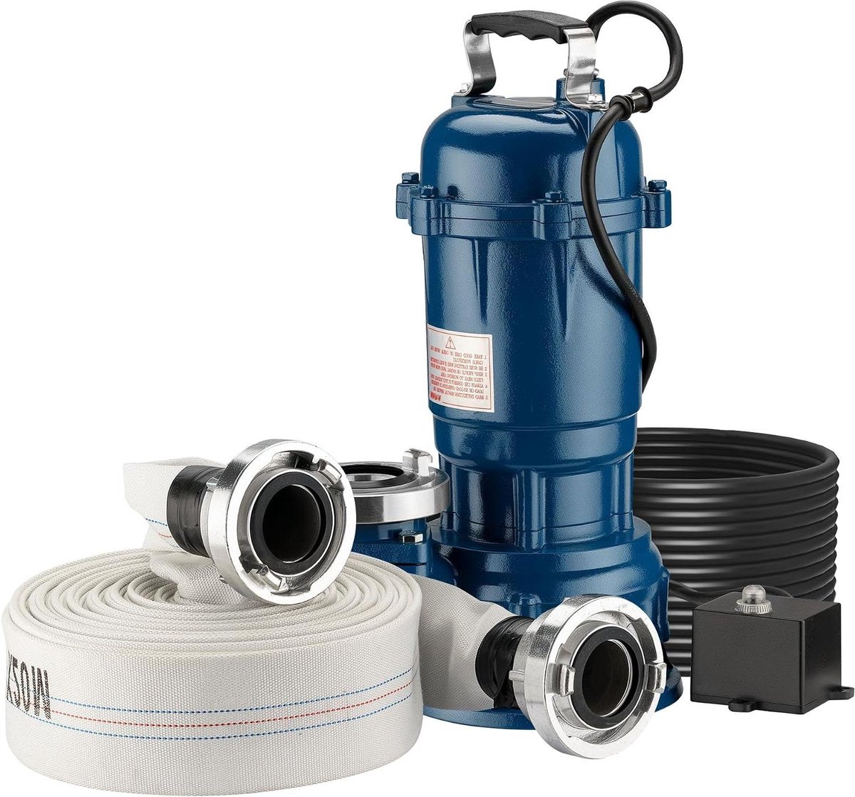 Vuilwaterpomp - Dompelpomp Afvalwater - Water Verpompen - Gietijzeren Behuizing IP68 - 15.000 l/u - Blauw