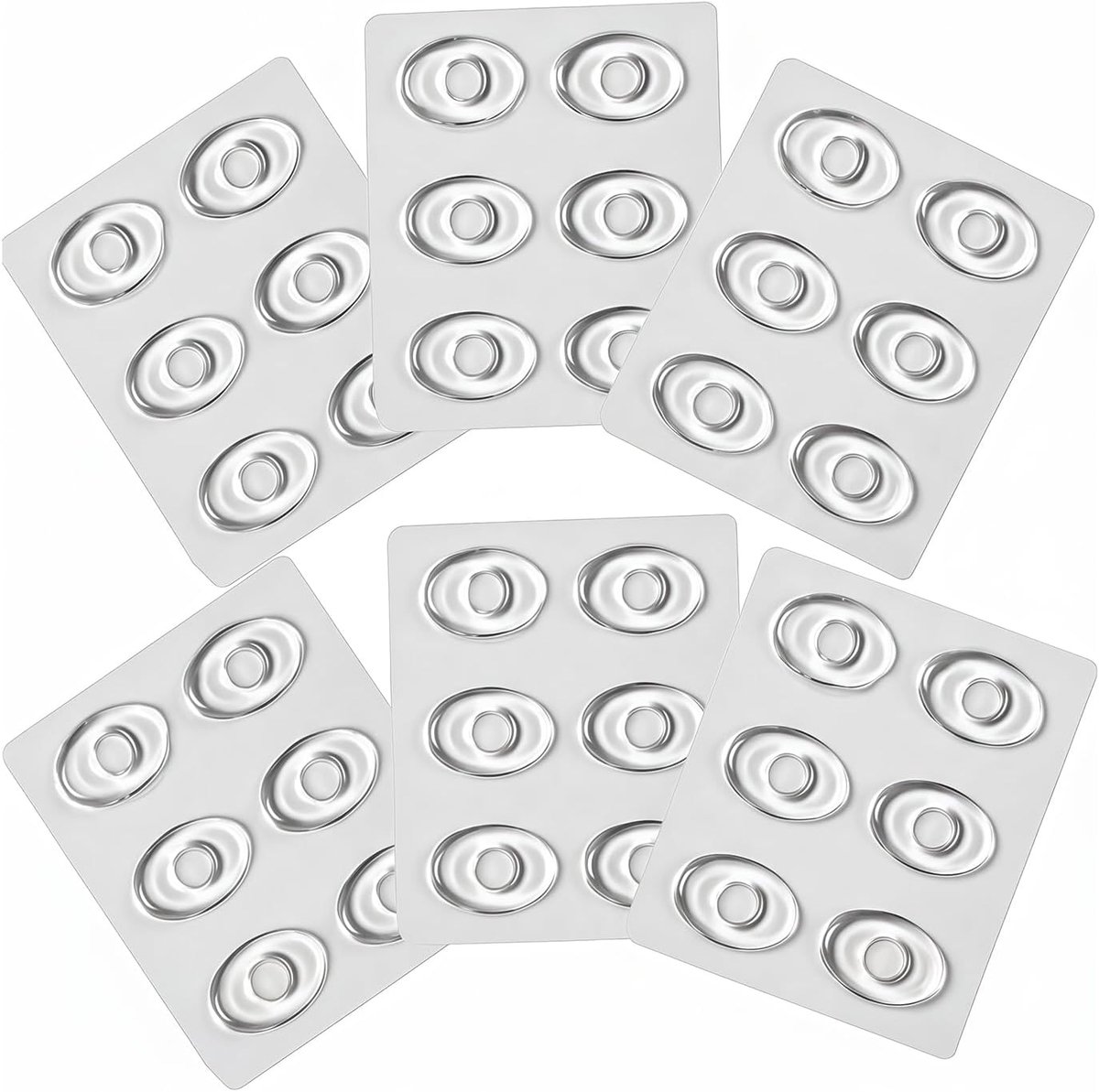 6PCS Transparante Silicone Gel Voet Corn Rings Zachte Callus Kussens Bunion Protector Pads Back Heel Schoenen Klevende Kappen Verwijderer