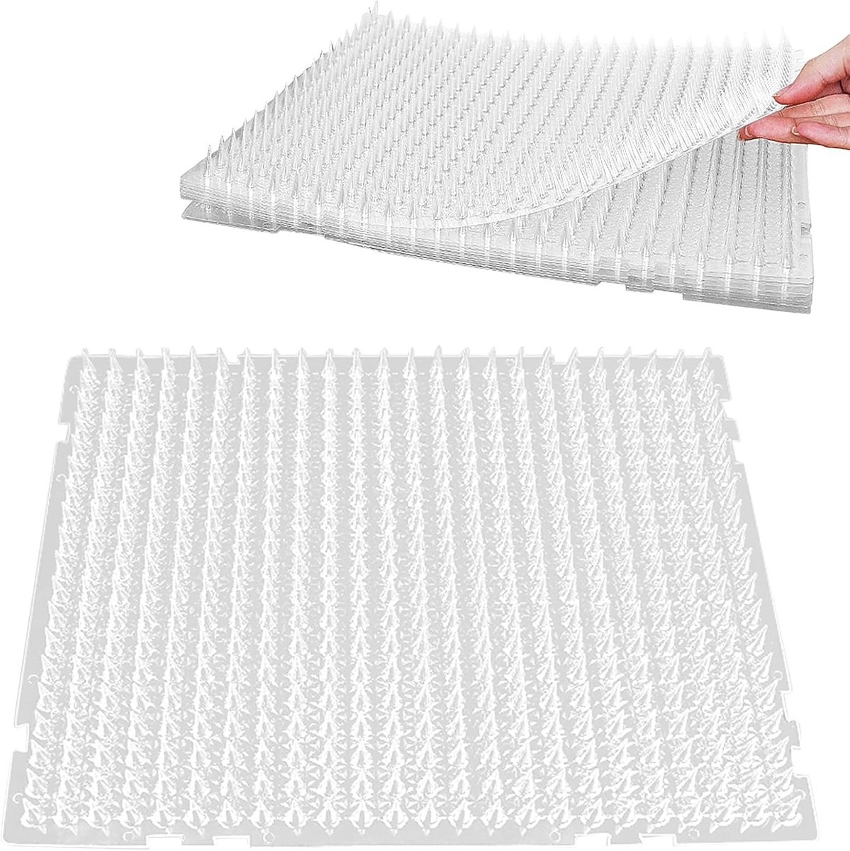 Herbruikbare Kattenafschrikmatten voor Binnen en Buiten - 8 Stuks, 34 x 42 cm, Effectieve Dierenafschrikking en Training met Spijkermatten