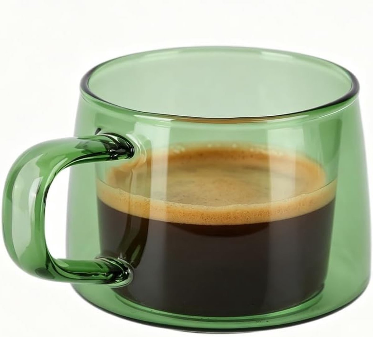 Glazen Mok van 250ml Hoog Borosilicaatglas met Handvat voor Water, Thee, Latte en Koffie
