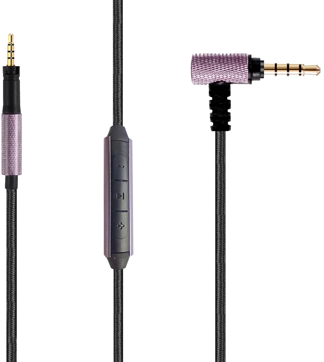 Audiokabel voor Sennheiser Momentum Momentum 2.0 HD 4.40 BT HD4.50 HD4.30i HD 400s on ear tissage hoofdtelefoon met microfoon 3,5 mm tot 2,5 mm