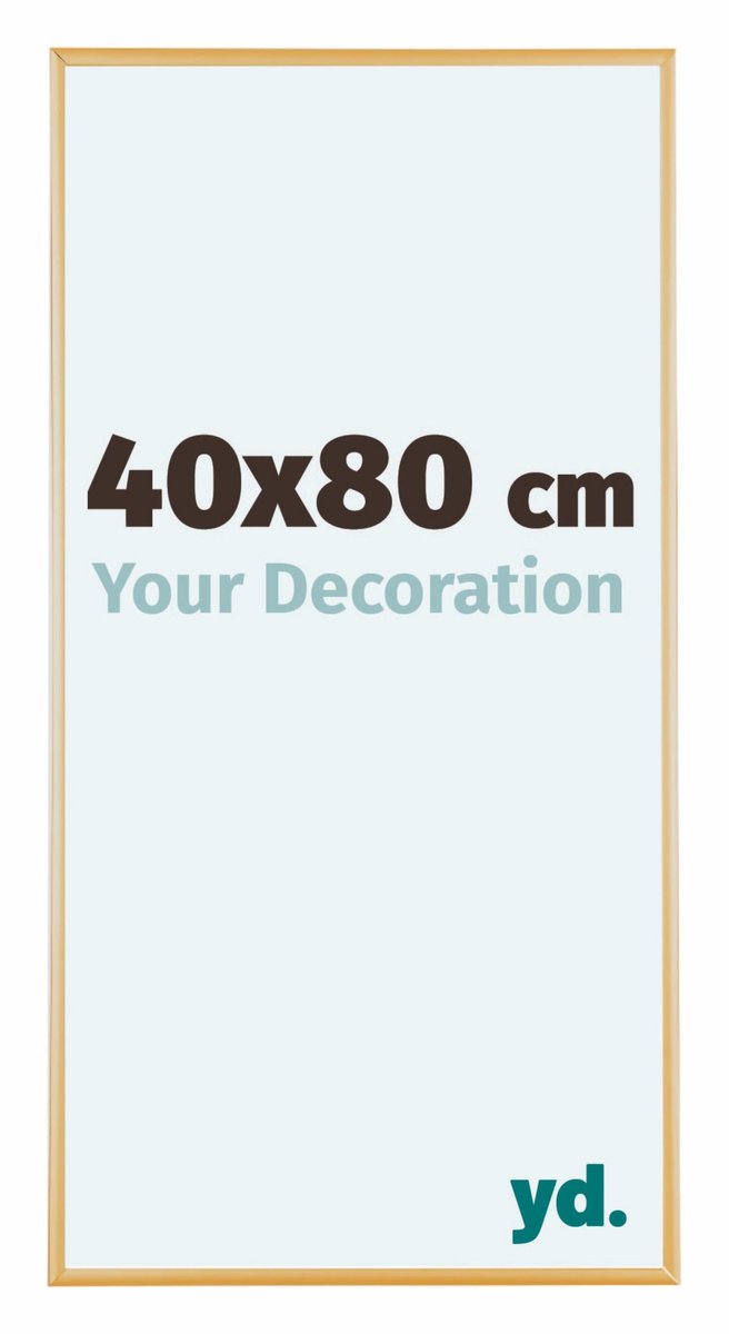 yd. Your Decoration - Fotolijst 40x80 cm - Aluminium - Goud Vintage - Kent