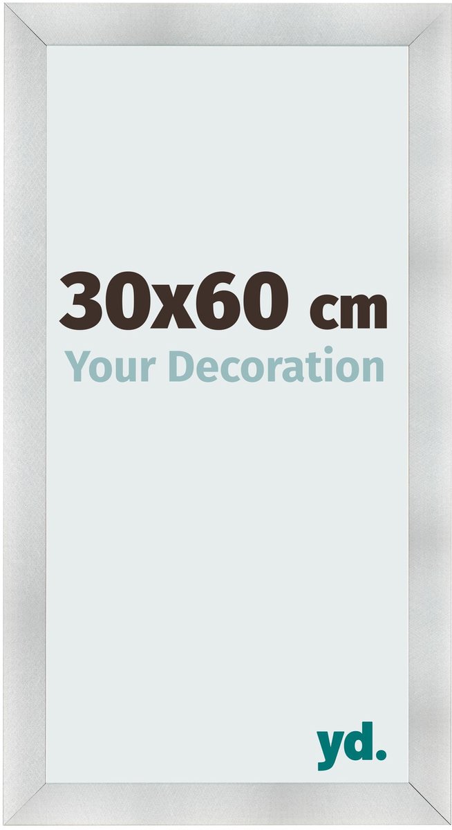 yd. Your Decoration - Fotolijst 30x60 cm - MDF - Aluminium Geborsteld - Pisa
