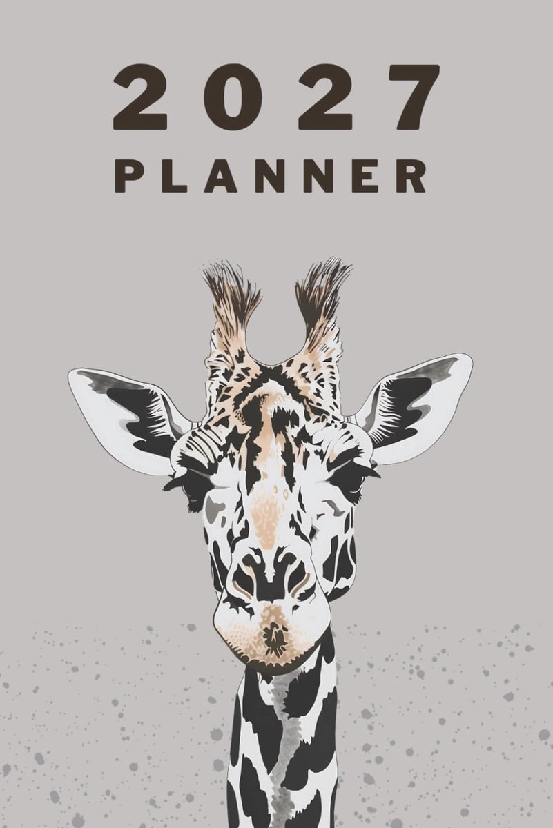 Giraffe 2027 Planner & Calendar: Organize Your Year, Set Goals, and Capture Happy Moments — Weekly, Monthly & Yearly - ShopVlot
