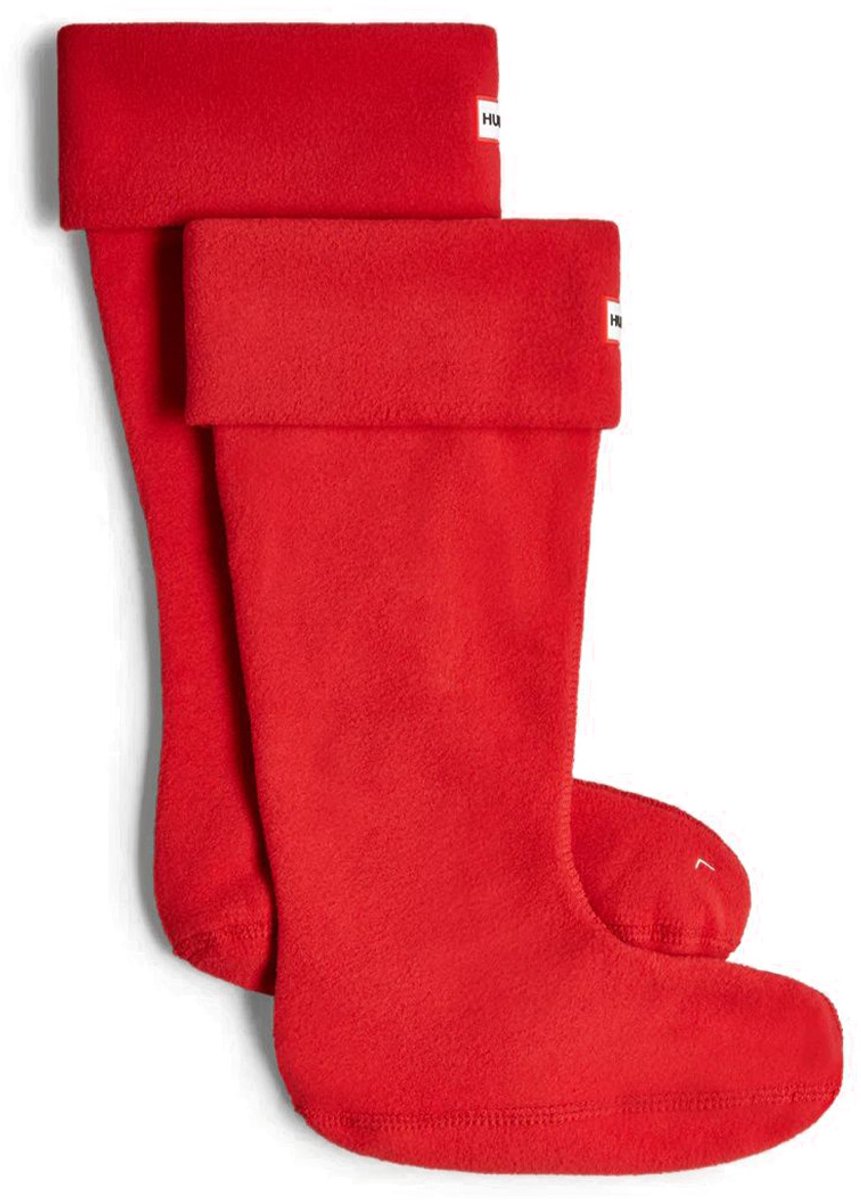 Fleece Tall Socks Unisex Sokken Rood