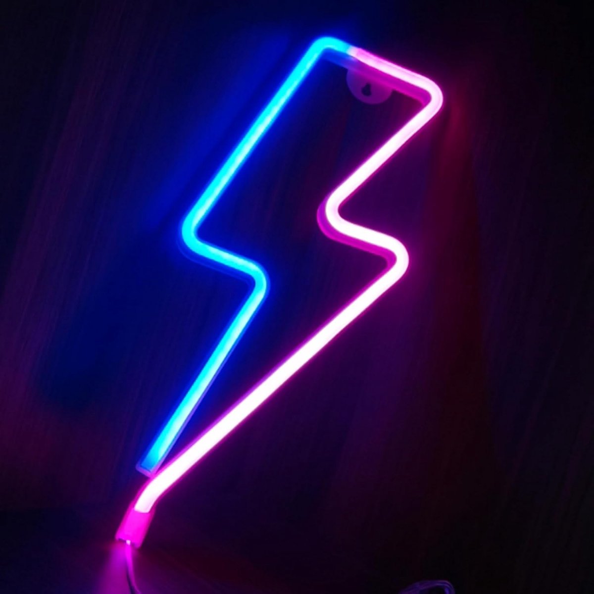 Neon LED Wandlamp - Blauw - Acryl Neonlicht voor Kamerdecoratie - Voor Jongens en Meisjes