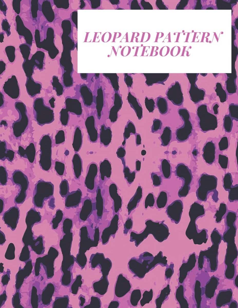LEOPARD PATTERN NOTEBOOK: LEOPARD PRINT JOURNAL NOTEBOOK FOR ANIMAL LOVERS 8.5X11 120 PAGES FOR KEEPING RECORDS FOR - ShopVlot