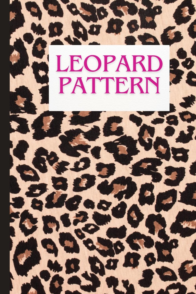 Leopard pattern: Notebook A5 lined 100 pages - ShopVlot