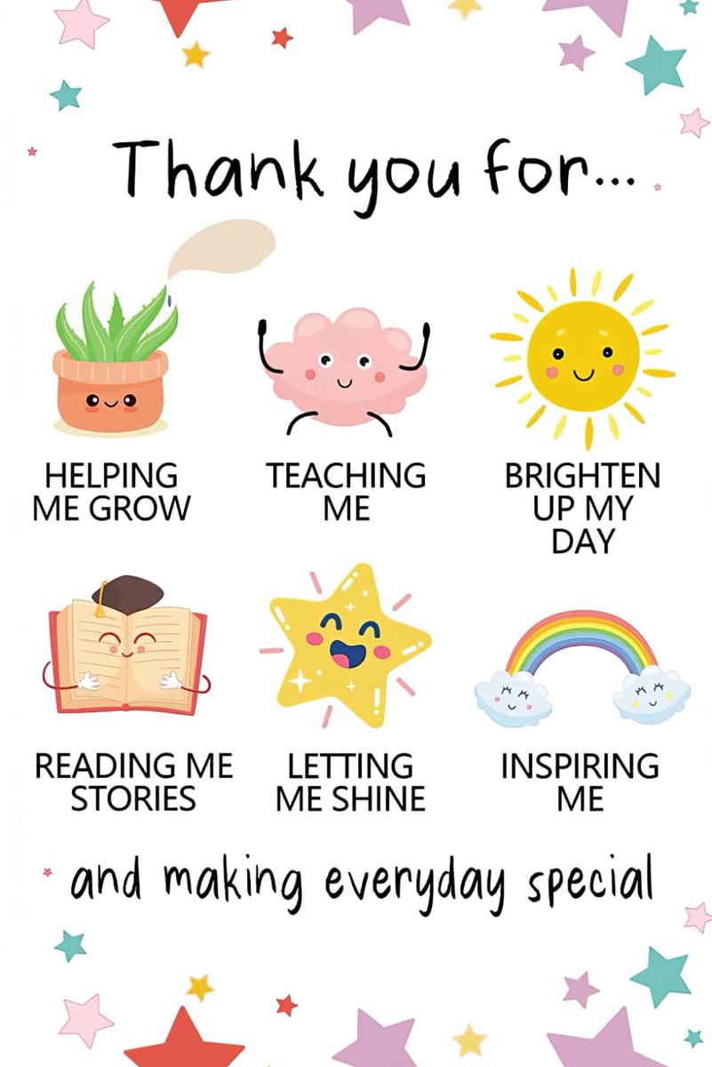 Thank You For Helping Me Grow and Making Everyday Special: 6" x 9" Lined Notebook with 100 Pages, Great for Teacher - ShopVlot