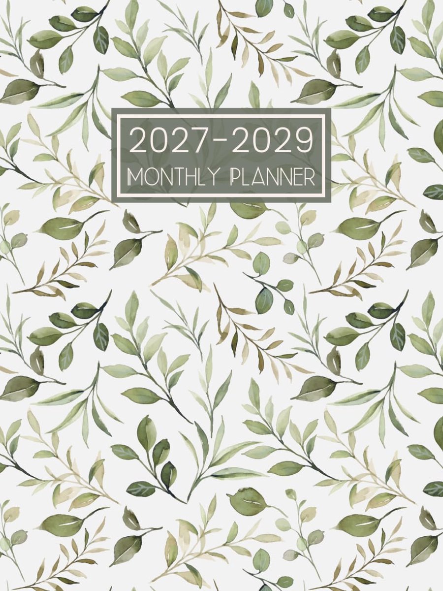 2027-2029 Monthly Planner: 3 Year Diary Month to View Calendar from January 2027 to December 2029 - ShopVlot