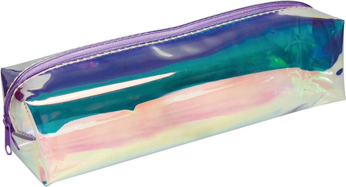 Online Transparant premium pennenetui, doorzichtig etui voor jongens en meisjes, etui met praktische ritssluiting, 1 - ShopVlot