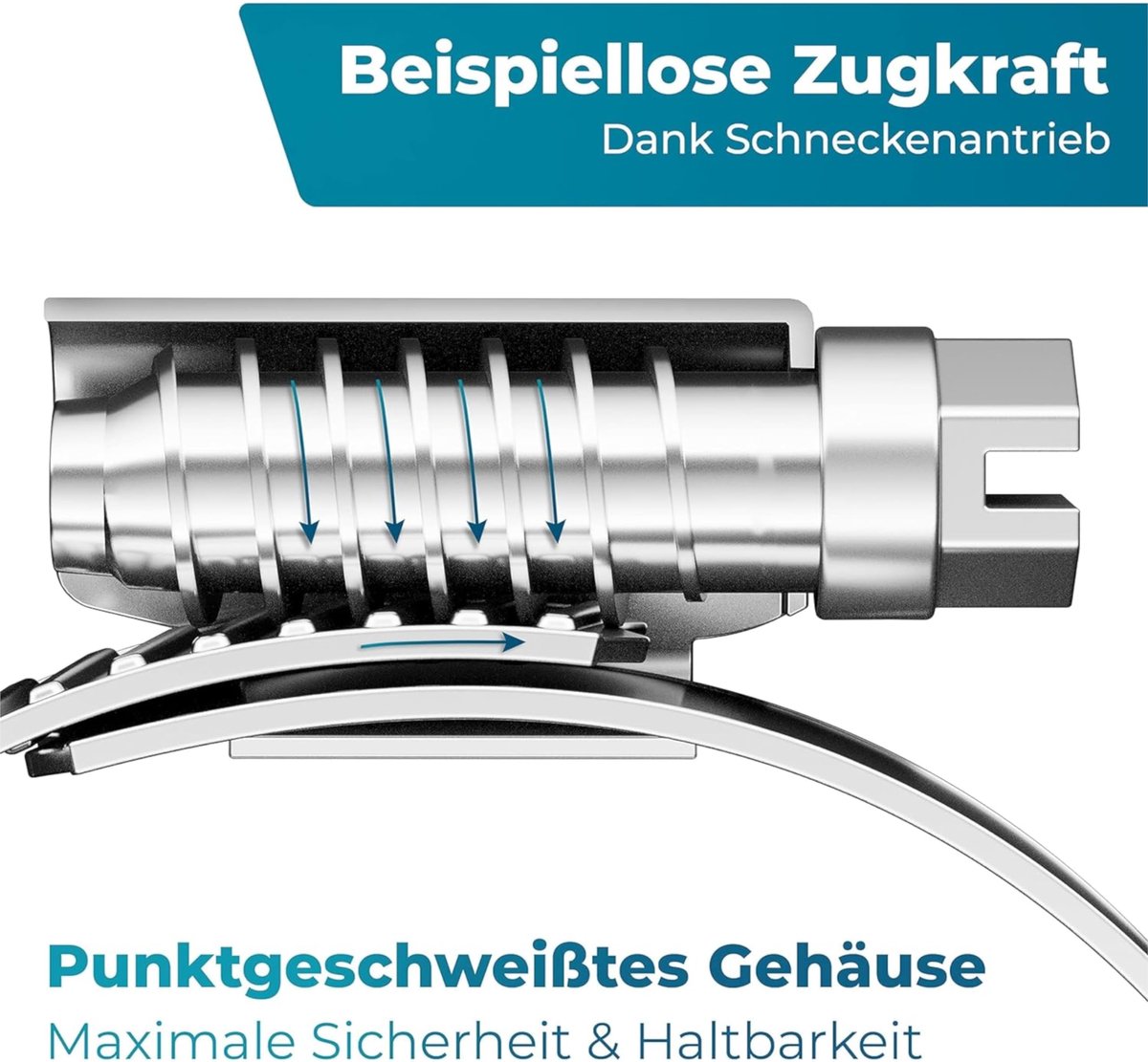 FIXXIA 10 x roestvrijstalen slangklemmen, maat naar keuze, diameter 8-16 mm, 16-25 mm, 25-40 mm, 40-60 mm - ShopVlot