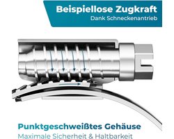 FIXXIA 10 x roestvrijstalen slangklemmen, maat naar keuze, diameter 8-16 mm, 16-25 mm, 25-40 mm, 40-60 mm - ShopVlot