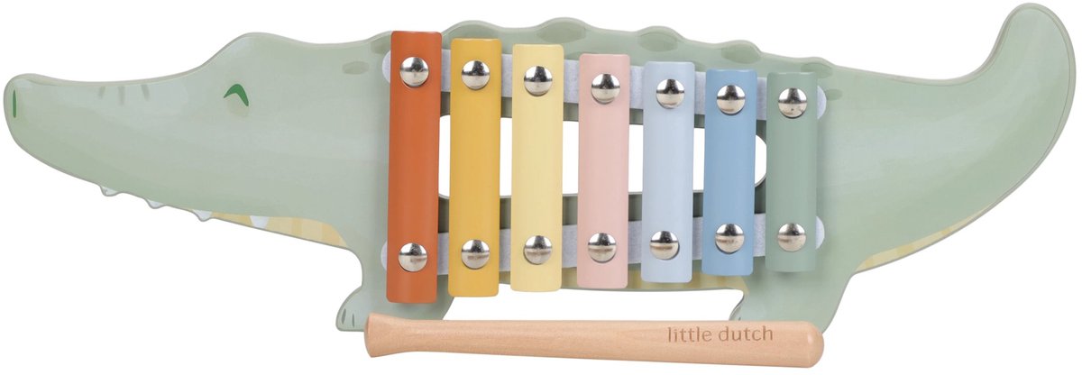 Little Dutch Xylofoon - Krokodil FSC - Safari Friends — cadeau in Spellen & Speelgoed - foto 6