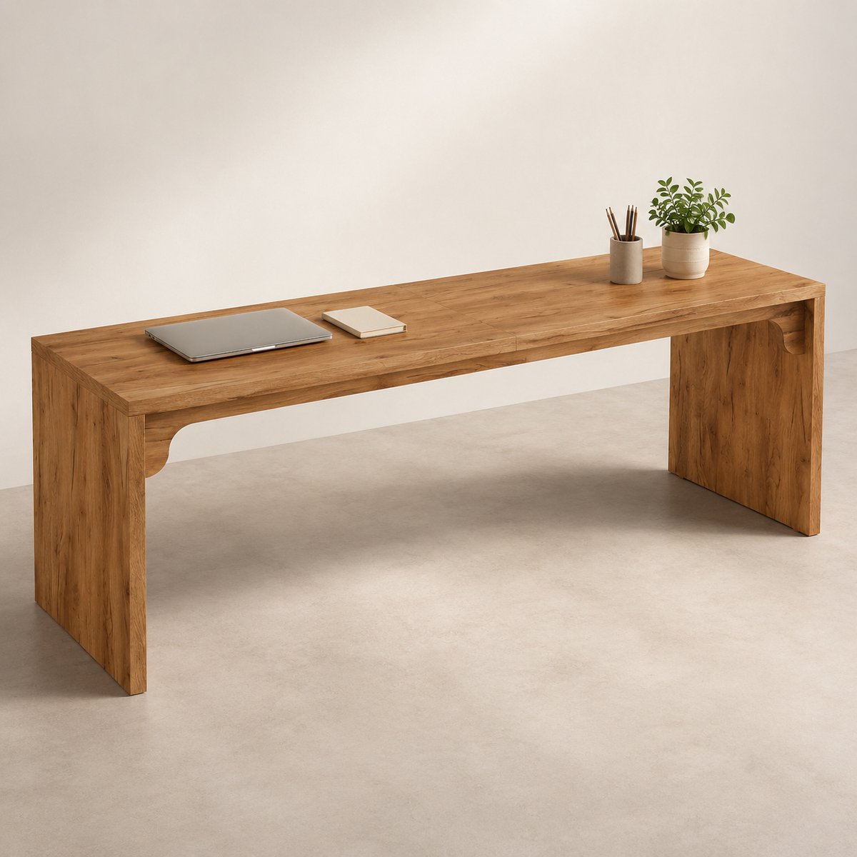 DMG Supply Bureau voor 2 Personen 180 cm - Dubbel Computerbureau - Bruin - 180 x 59 x 75 cm