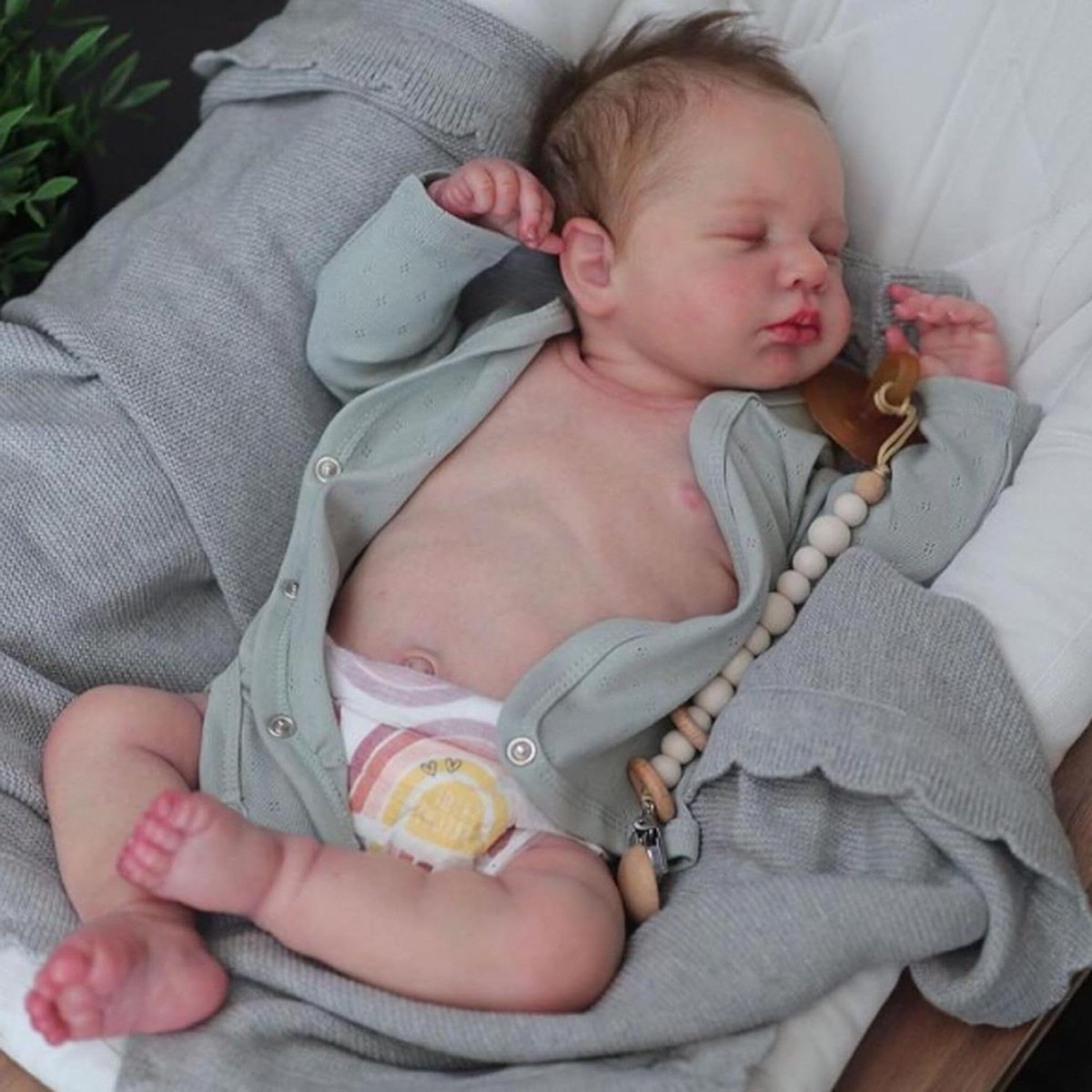 Babypop - Levensechte pop - Spelen en knuffelen - Volledig siliconen - 50 cm - Niet gespecificeerd