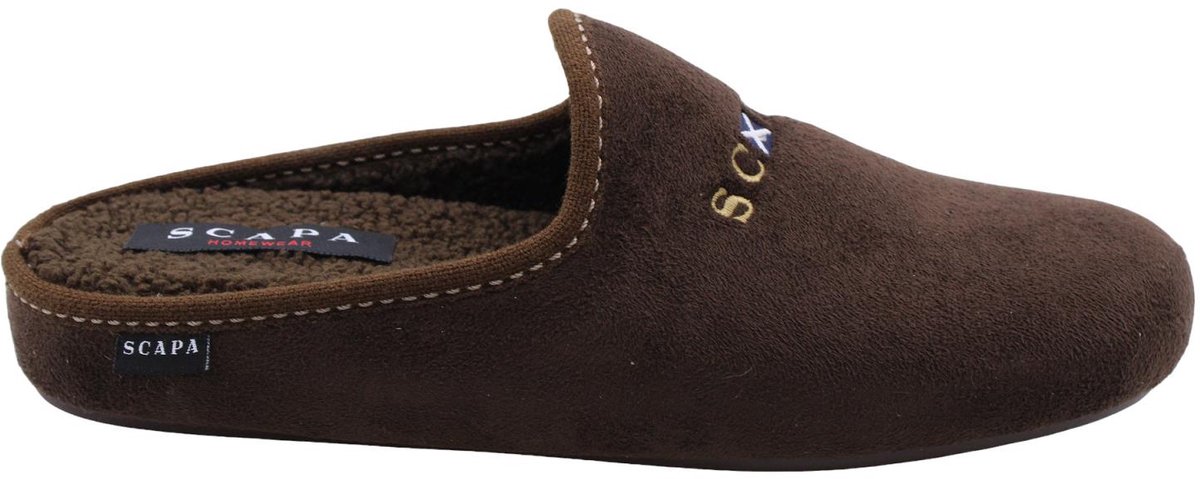 Scapa - Pantoffels - Bruin - Heren - Maat 41 -