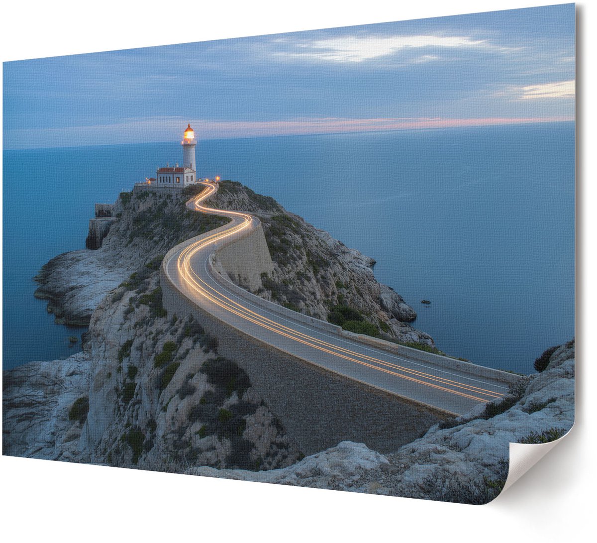 Coloray Polycanvas Wandposter - Stadswandeling, Fotografie - A4 - Grijs Design - Rechthoek - Canvasposter - Woonkamer, Slaapkamer, Kantoor - Klassiek