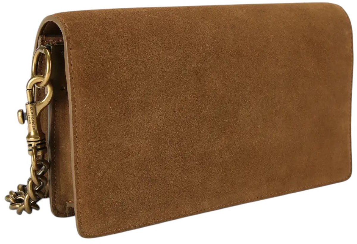 Kurt Geiger London Sloane Soft Shoulder Schoudertassen Dames - Bruin - Maat ONESIZE