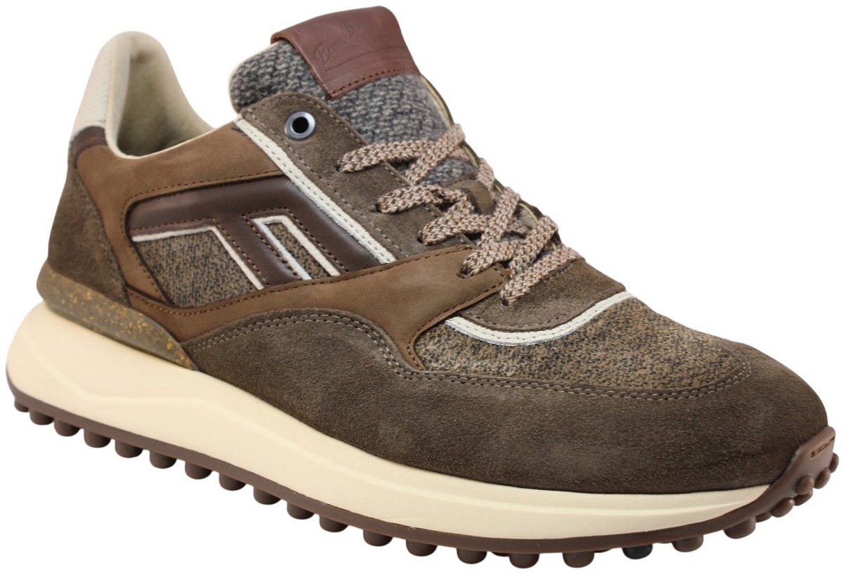 Floris van Bommel - NOPPI 29.77 - Lage sneakersVrije tijdsschoenenHeren sneakers - Kleur: Bruin - Maat: 40.5
