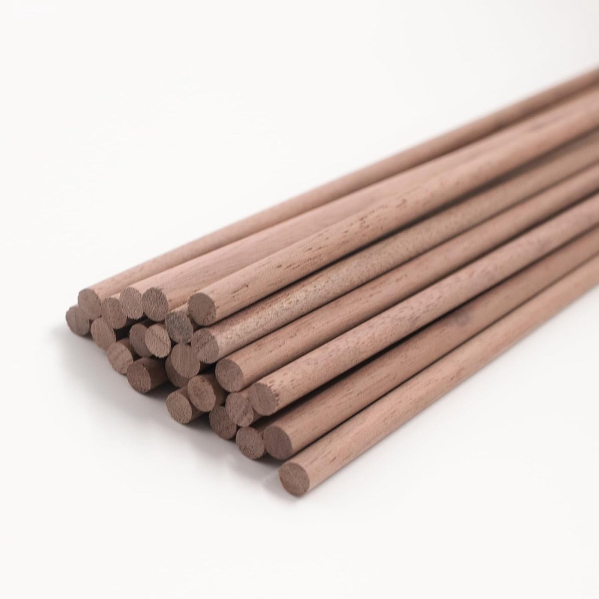 Set van 24 Houten Stokken voor Creatieve Projecten, Ideaal voor Modelbouw, DIY Crafting en Decoratie, Diameter 6 mm, Lengte 30 cm