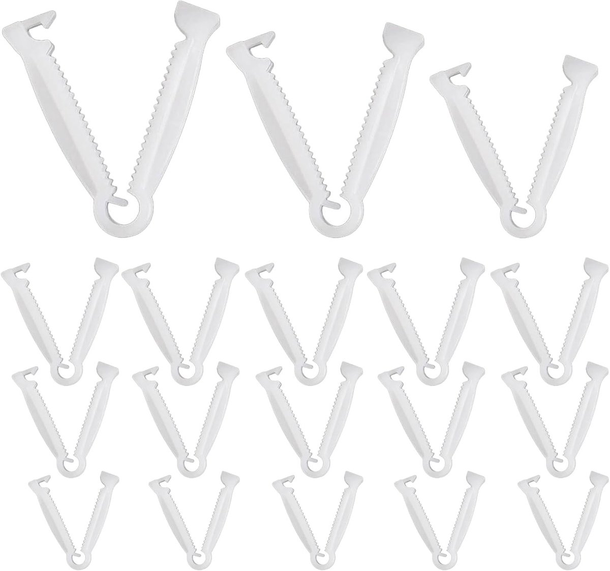 Set van 30 navelsnoerklemmen voor kleine dieren, wegwerp navelkoord clips in 3 maten voor puppy's, kittens en biggen, ideaal voor eerste verzorging en veterinaire toepassingen