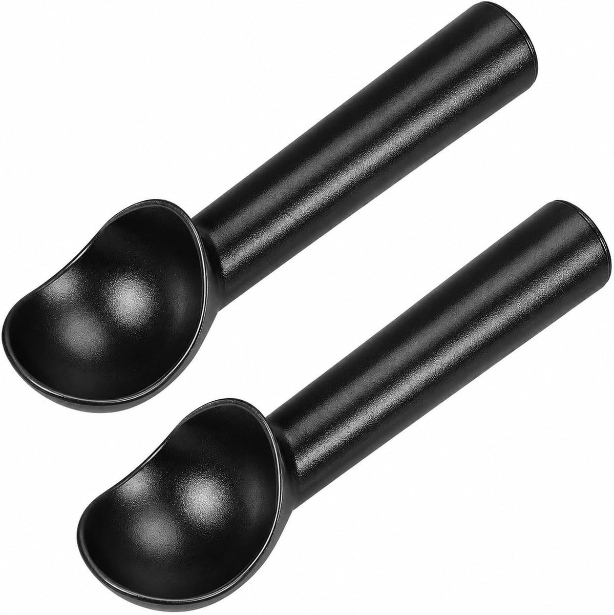 Set van 2 duurzame ijslepels van aluminium met anti-aanbaklaag, ideaal voor ijs, gelato en sorbet, ergonomisch ontwerp voor comfortabel gebruik