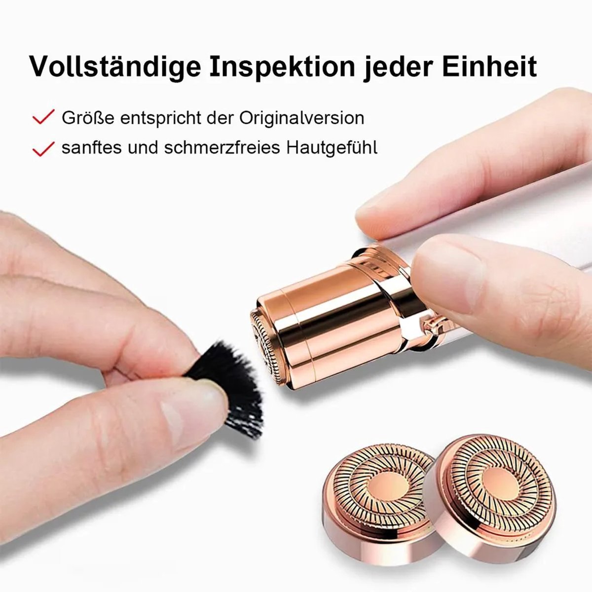 Apparaat geschikt voor het verwijderen van gezichtshaar bij vrouwen, elektrisch ontharingsapparaat geschikt voor USB-aansluiting en LED-lampje, pijnloze gezichtsscheerapparaat, bodytrimmer geschikt voor vrouwen