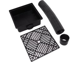 Regenpijpverlengingen, Opgewaardeerd 8,5x8,5 Inch No Dig French Drain Kit Geen Diep Graven Opvangbassin, Flexibele Buisverlenging Tot 5,1ft, Protect House Foundation