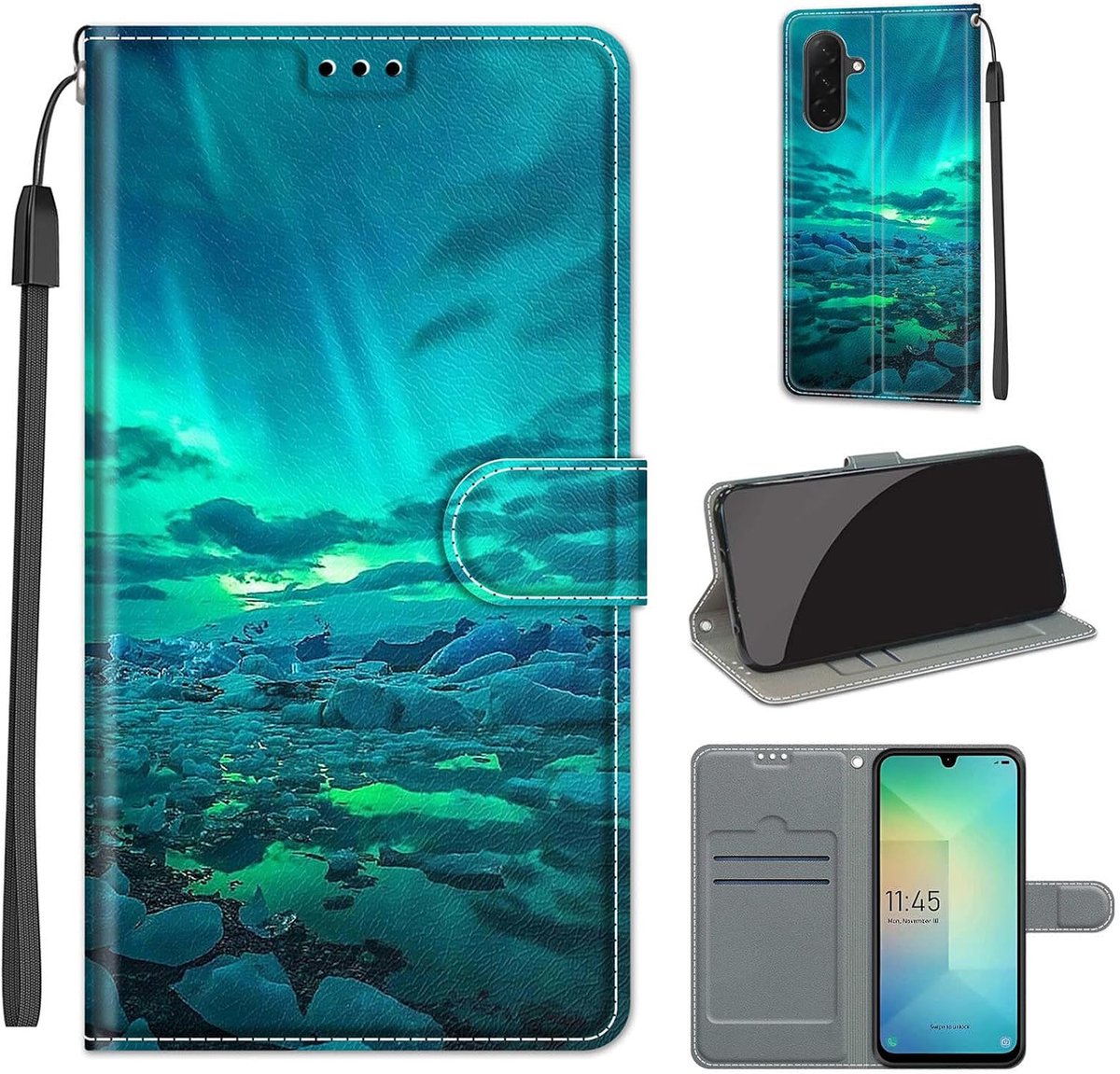 Portemonnee Telefoonhoes voor Samsung Galaxy A26 / A17 Aurora