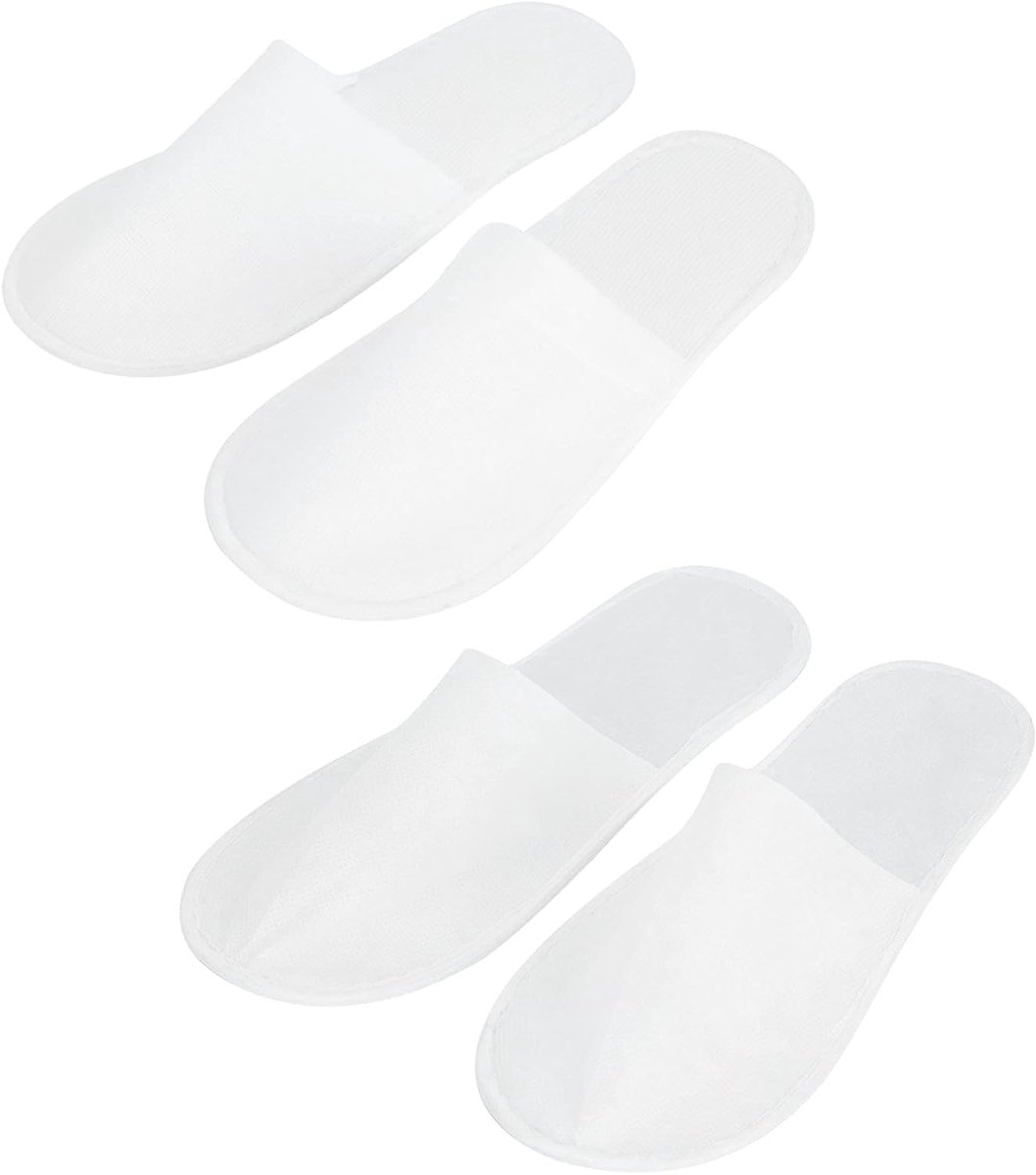 50 paar draagbare unisex antislip wegwerppantoffels,Wegwerppantoffels, huisgast pantoffels voor thuis spa hotel feestgast(L)