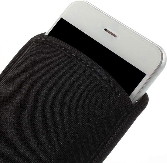Pouch Case Neoprene Waterproof and Shockproof Sock Cover, Slim Carry Bag voor Leagoo Z7 - Black — afbeelding 2