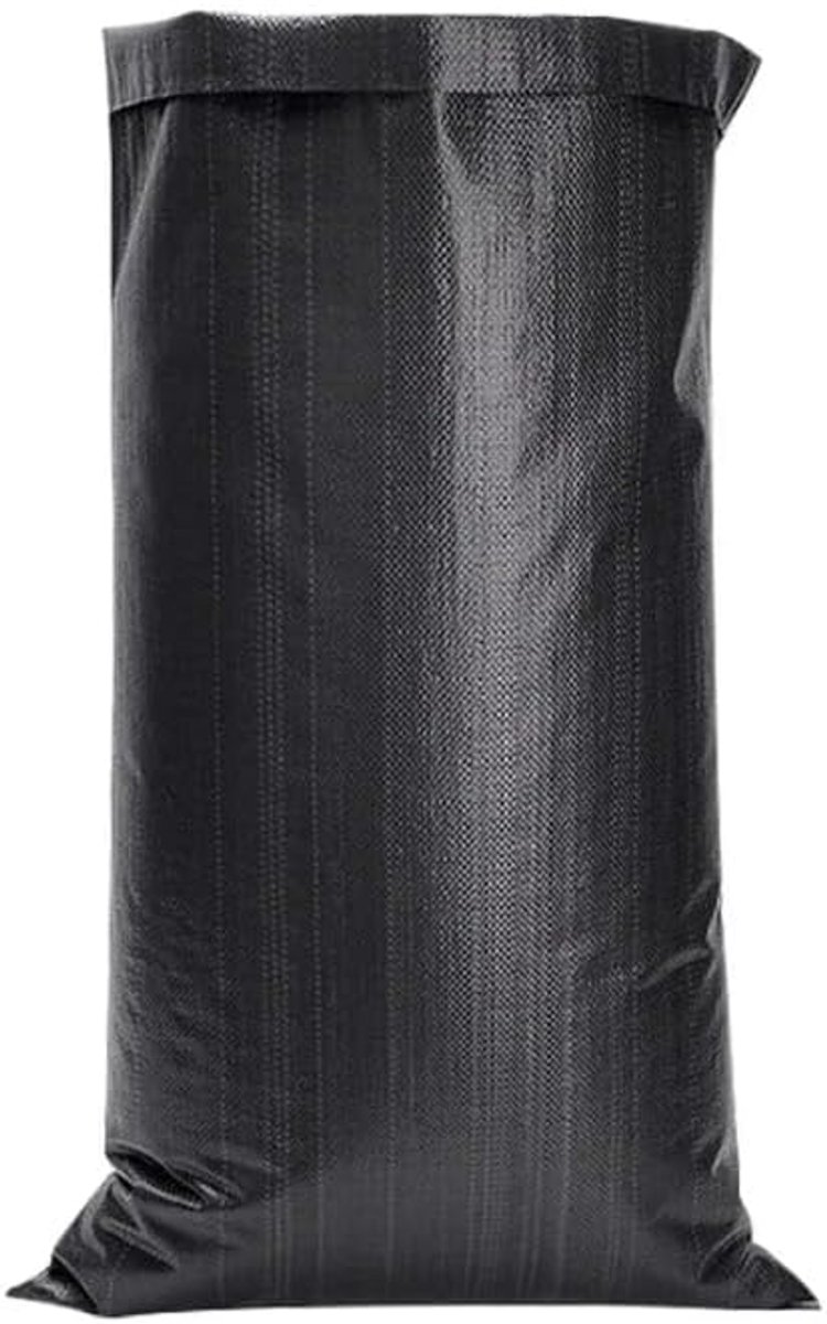 Zandzakken 10 stuks – 45 x 70 cm | Zwart incl. sluitingsriem | Polypropyleen (PP) | Tegen wateroverlast | Tegen overstroming | Ongevuld |