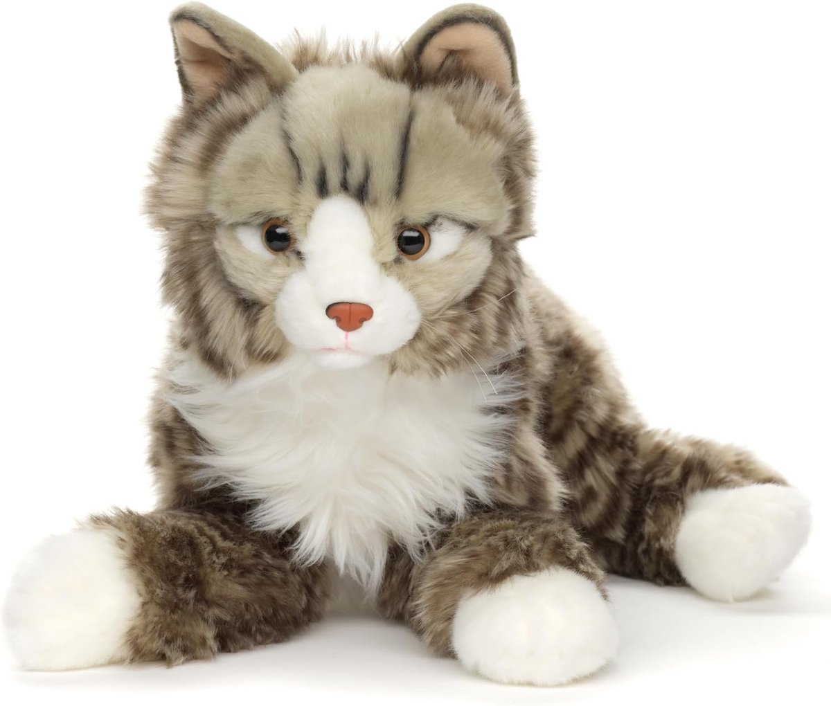 - Noorse boskat - 46 cm (lengte) - pluche kat - pluche dier, knuffeldier